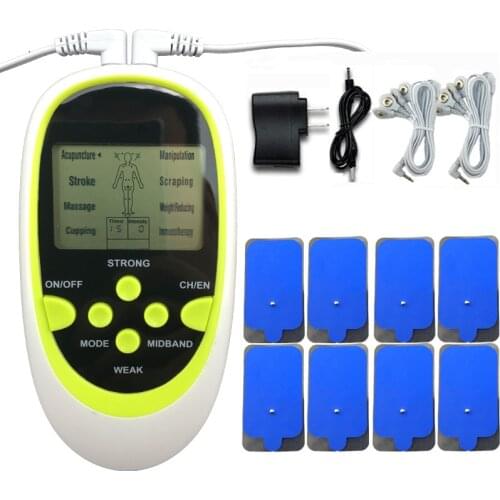 Electric Slimming body Massager Pulse Muscle Neck back Pain Relief Fat Burnning Relaxation Health Care beauty Massage 8 Pads