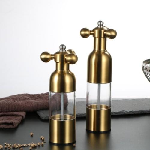 Stainless steel rudder grinder adjustable thickness, ceramic grinding core, pepper mill, tap grinder