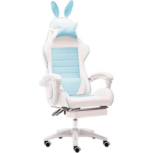 Household Pink Girl Gamer Gaming Chair Computer Chair Competitive Rotating Chair Racing Chair Office Furniture Ergonomic Chair
