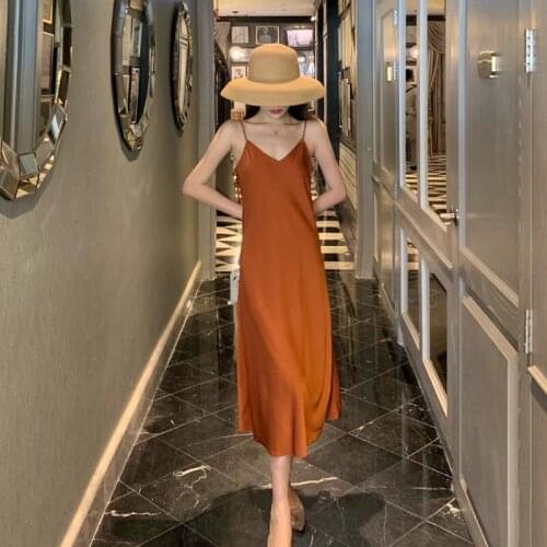 Small beach skirt super slim Beach Resort dress suspender skirt womens summer