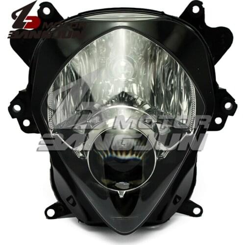 Motorcycle Black Headlight Headlamp Head Lights Lamps Assembly For Suzuki GSXR1000 2007-2008 K7 K8
