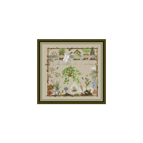 The secret of the garden Counted Cross Stitch 11CT 14CT 18CT DIY Chinese Cross Stitch Kits Embroidery Needlework Sets