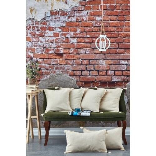 6 Piece Natural Flat Linen Cushion Cover Set