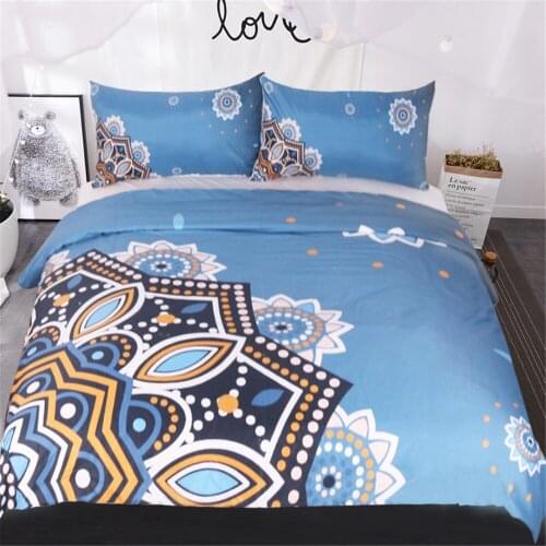 Mandala Duvet Cover Set Vintage Ornament with Eastern Ottoman Motifs Revival Swirling Design Decorative