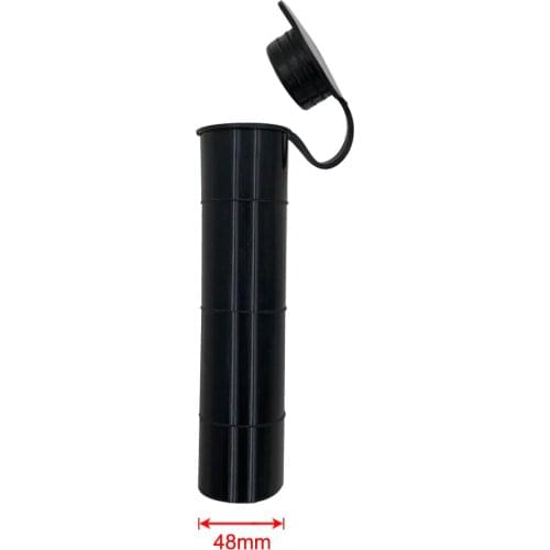 New Black color 0 degree Fishing Rod rack holder Inner Sleeve Rod Pod Rubber Cap Tube Liner