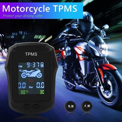 New Waterproof Motorcycle Tire Pressure Monitor Wireless Mini High Precision Motorcycle Tire Pressure Monitoring System