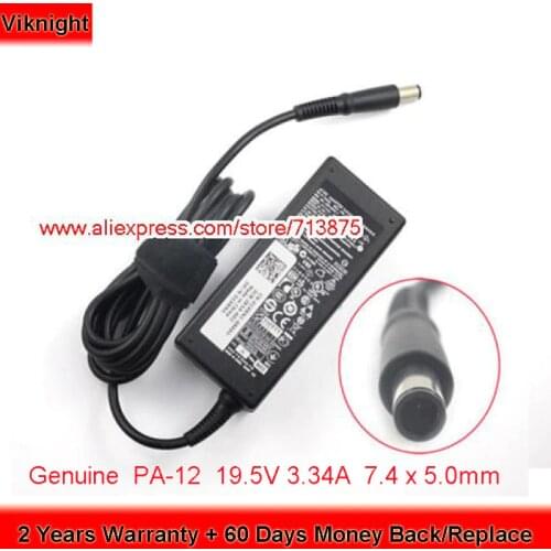 Genuine 65W 19.5V 3.34A PA-1650-05D PA-12 AC Adapter for Dell Inspiron I3541 I3531 I3147 I3542 Series