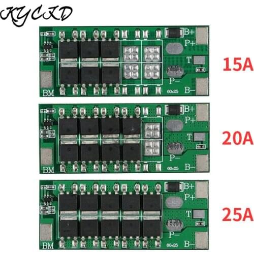 2S BMS 7.4V 15A 20A 25A Li-ion Lithium 18650 Battery Charger Board 6/8/10 MOS Short Circuit Protection PCB For Lights/Power Bank