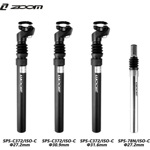 ZOOM Suspension Seatpost 27.2/30.9/31.6mm MTB Seatposts Aluminum Post Road Bike Lady Bicycle Saddle Tube Bike Parts Damper Seat