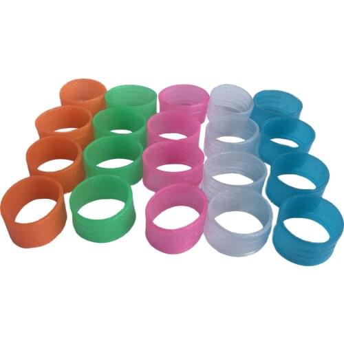 3pcs Retail tennis racket handless silicone ring candy color fixed tennis overgrips sealing rings