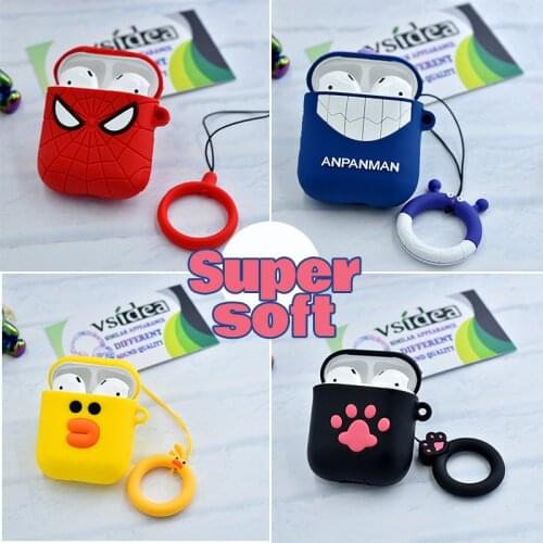 For Airpods Silicone Protective Case TWS i11 i12 Hamburger Popcorn Bluetooth Earphone Charger Box Cover Anti-lost Lanyard Gift
