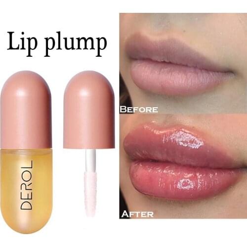 Lip Care Serum Instant Volumising Lip Plumper Moisturizing Repairing Reduce Lip Fine Line Mask Collagen Lip Plump Oil Protection