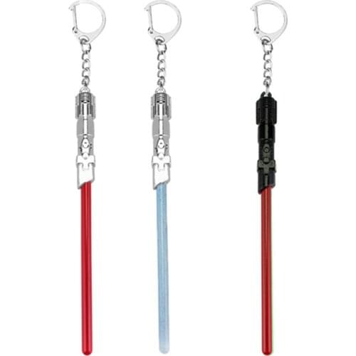 Vintage Lightsaber Keychain Fashion Key Holder Key Ring For Fans Gift