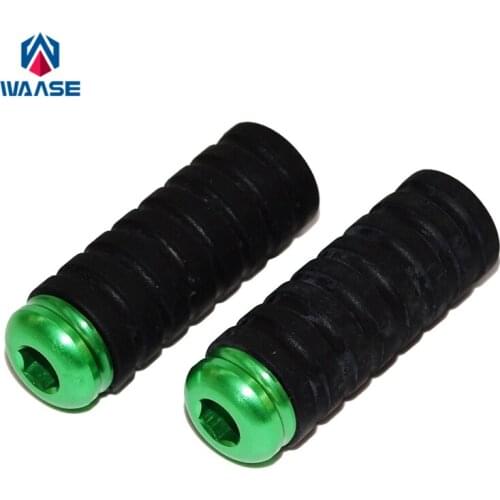 Waase Gear Shift Brake Lever Toe Pegs Pedals M6 6mm Universal For Kawasaki Ninja 250 300 Z750 Z800 Z900 Z1000 ZX 6R 10R 12R 14R