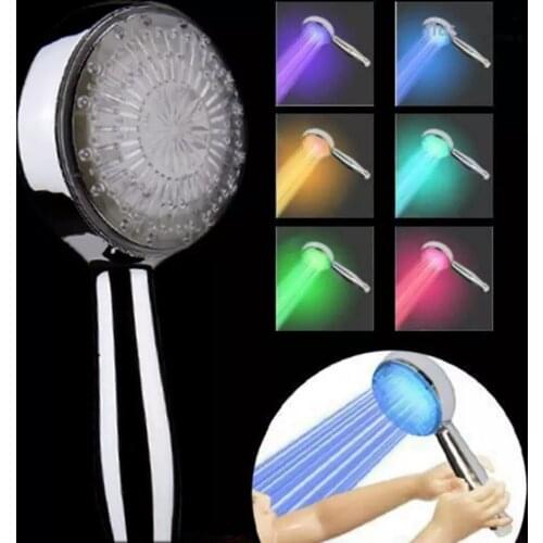 1pc Romantic Round LED Shower Automatic Control 7 Color/xj