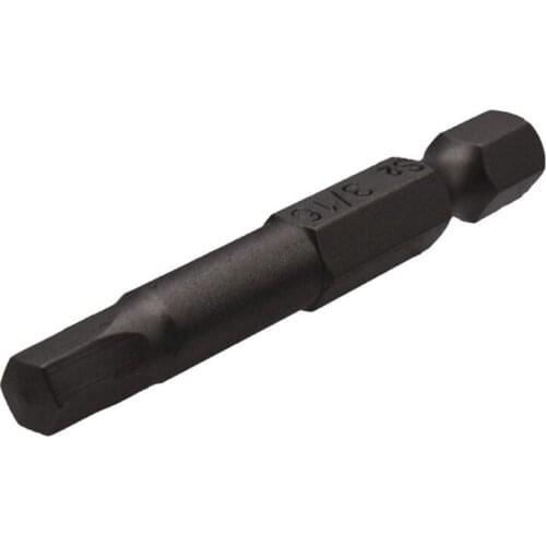 10PCS Black Magnetic Hexagon Screwdriver Bits S2 Steel 1/4 Inch Hex Shank Screw Drivers Set 50MM