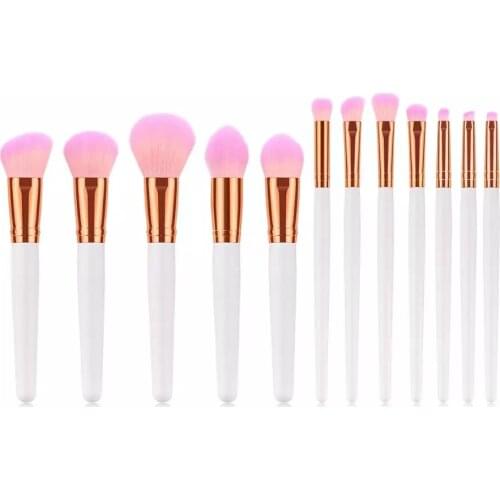 12PCS/Set Makeup Brushes Professional Foundation Eyebrow Eyeliner Blush Cosmetic Concealer Brushes Beauty Tool Kit
