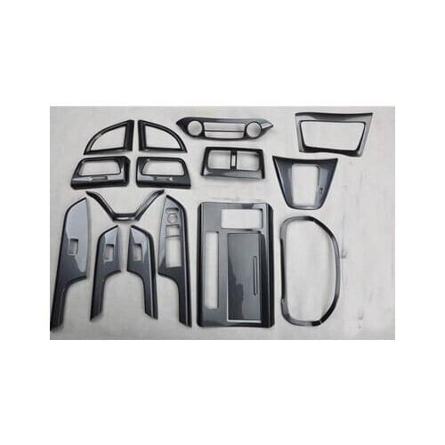 16 pcs CARBON FIBER COLOR CENTER CONTROL PANEL COVER TRIM FIT FOR HONDA CRV CRV 12-13