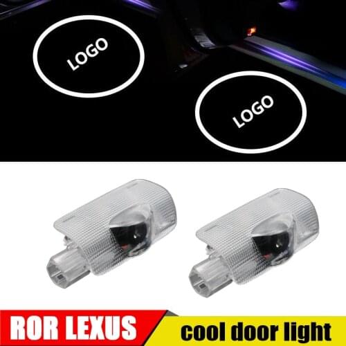 2pcs Car Door Welcome Light Brand Logo for LEXUS LS ES LX GX GS 2007-2018 Auto LED Laser Projector Ghost Shadow Lamp Car Styling