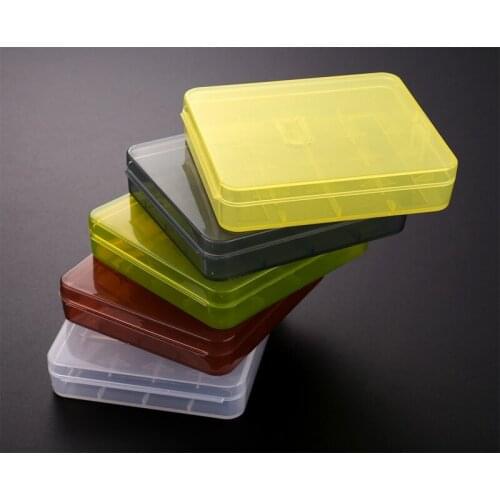 200pcs/lot FAST SHIPPING 4*18650 Battery Storage Box Case Holder Plastic Case Batteries Protector Cover 5 colors