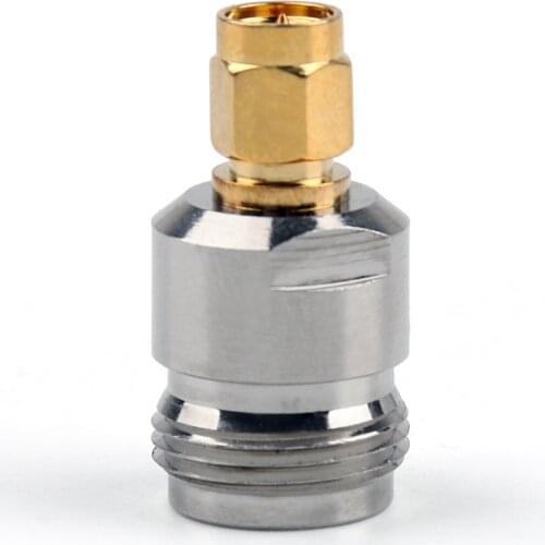 Artudatech 1Pcs/10Pcs Adapter N Jack Female To SMA Male Plug RF Connector Straight F/M Nickel Plating Accessories Parts