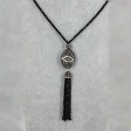 2017 New Women Fashion Bead Chain Necklace Sweater Tassel Long Pendant Necklace Accessories for Charms Jewelry