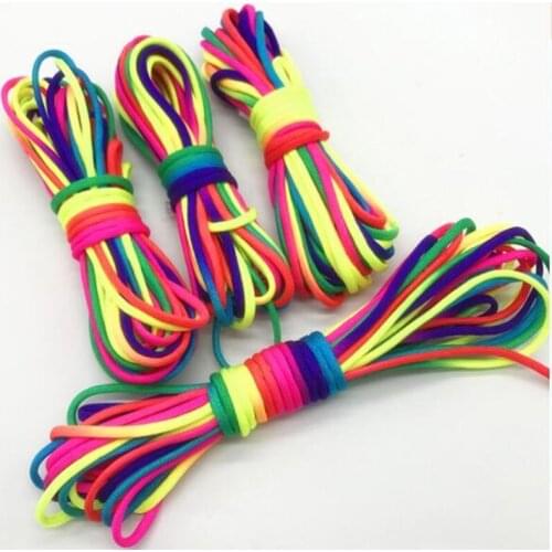Colorful 10m/roll dyed polypropylene rope gradient rope rainbow color umbrella rope binding bracelet accessories