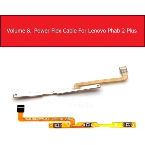 On / Off Power Volume Flex Cable For lenovo phab 2 phab2 plus phab2plus Power Volume Control Switch Flex Ribbon Replacement