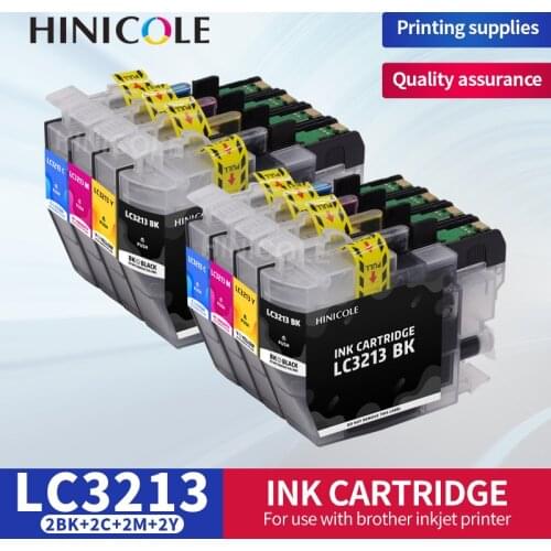 HINICOLE Compatible for LC3211 LC3213 Ink Cartridge For Brother DCP-J772DW DCP-J774DW MFC-J890DW MFC-J895DW Printers LC 3211