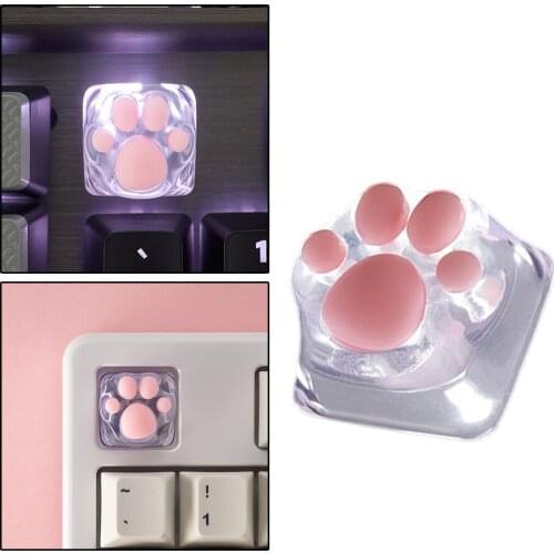 Gaming Keycaps Machinery Keyboard keycaps Cat paw Base Transparent