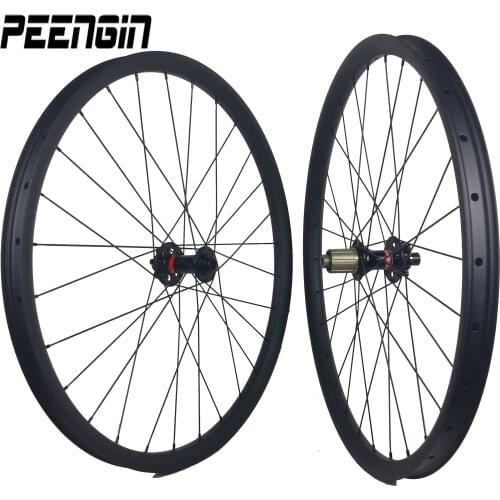 Carbon wheel roue vtt 26 DH rim 35mm tubeless wheelsets Novatec/Powerway 26 inches bearings mtb bike hub popular sale to Canada