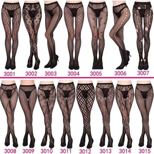 Womens Sexy Fishnet Tights Jacquard Weave Pantyhose, Yarns Sexy Garter Net Stockings Hose Sexy Lingerie Collant