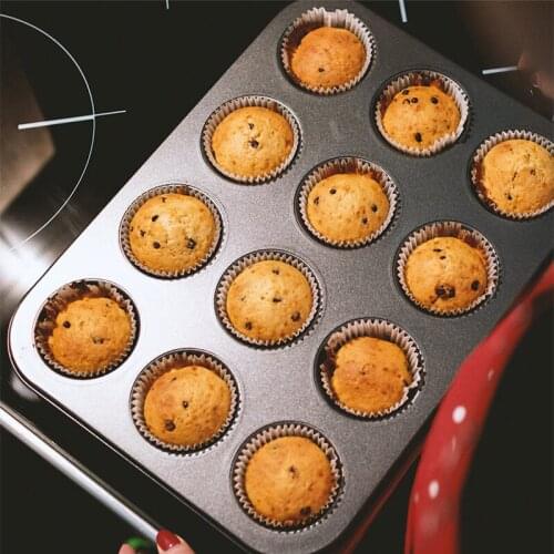 4/6/12Holes Square Cupcake Pan Mini Muffin Tray Cupcake Mold Muffin Baking Pan Non Stick Bakeware Biscuit Reposteria Bakvorm