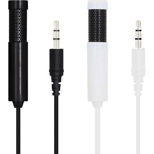 Mini 3.5mm Wired Stereo Condenser Microphone Singing Voice Recording SF-555 For Computer PC