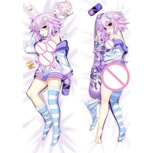 MMF Nov. 2018 Hyperdimension Neptunia (Chojigen Geimu Neputyunu) sexy Purple Heart Neptune pillow cover Dakimakura pillowcase