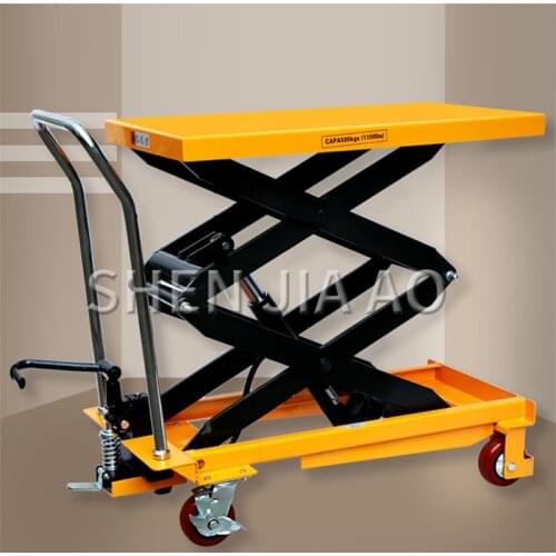PT300 Mobile Hydraulic Lifting Platform Truck Industrial Workshop Manual Folding Scissor Platform Fixed Elevator Lifting Truck