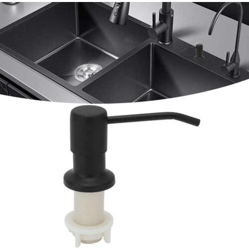 Kitchen Sink Soap Dispenser Kit Built in Soap Pump Head Replacement with Extension Tube Kitchen Accessory