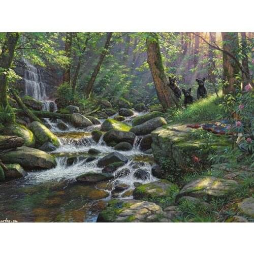 A7646 11CT/14CT/18CT/25CT/28CT night snowing patterns Counted Cross Stitch DIY Cross Stitch Kits Embroidery Needlework Sets