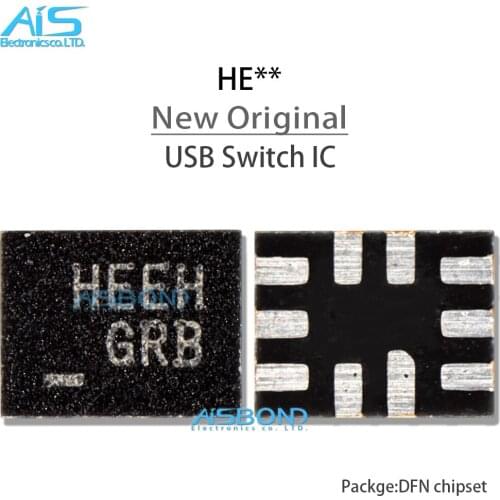 New Original FSUSB42UMX Top marking HE USB 2.0 UART Switch ic for OPPO R9SP R9S Plus charger ic chip