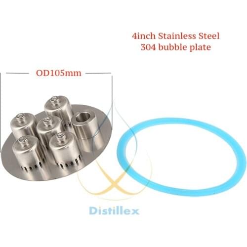 NEW 4" (OD105mm ) SS304 bubble plate for 4" distillation column . Home brewing, Distillation, Reflux column, Moonshine