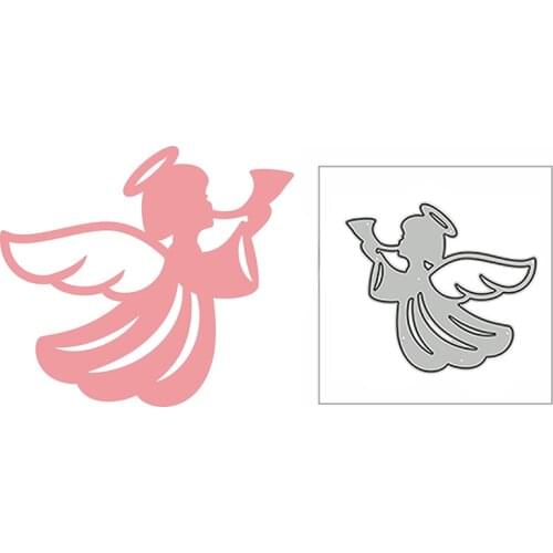 New Happy Angel Fairy Ornament 2020 Metal Cutting Dies for DIY Scrapbooking and Card Making Decorative Embossing Craft No Stamps
