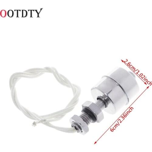 OOTDTY Stainless Steel Vertical Liquid Water Level Sensor Internal Float Switch 45mm Line 35CM 10W