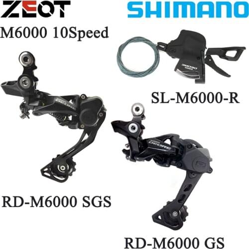 Shimano Deore M6000 1x10S MTB Bike Derailleurs Groupset SL-M6000 Right Shifter Lever RD-M6000 Rear Bicycle Switch Free Shipping