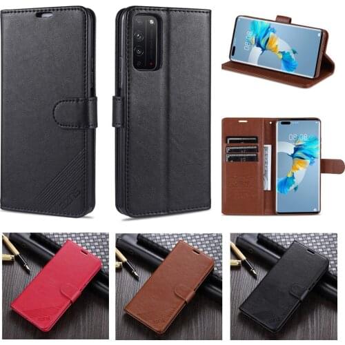 PSmart 2021 Flip Wallet Leather Phone Case for Huawei Y7A Honor Play4 9A V30 8X 10i 30 9X Lite Etui Card Slot Folded Stand Cover