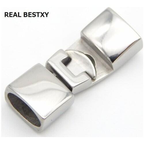 REAL BESTXY 10pcs/lot 316L stainless steel bracelet clasp MAGNET
