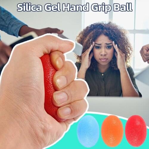 Silicone Hand Grip Ball Egg Fitness Hand Expander Strengthen Finger Heavy Exerciser Muscle Recovery Gripper Trainer