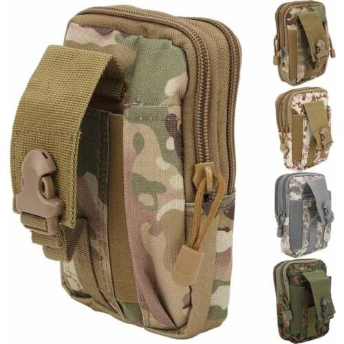 Outdoor Tactic Molle Pouch EDC Belt Waist Bag Molle Phone Belt Holder Outdoor Multipurpose Military Holster huting bag sports