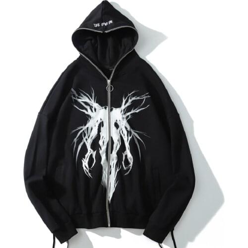 Anime Death Note Ryuk Hoodies Sweatshirts Harajuku Vintage Oversized Hoodie Streetwear Men/Women Cotton Autumn Hoodies CS698
