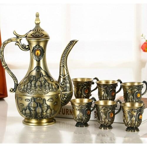 Wine Set Liquor High-End Antique Imitation Chinese Style Household Creative Archaistic Court Classical Silver BronzeAncientWare