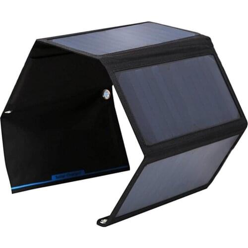 High Efficiency Foldable 28W Solar Panel Charger Bag Dual USB Port Solar Charger For iPhone/Smart Phone Sunpower Panel